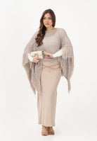 AKEP Gonna lunga beige da donna GOKD13172 V1 AKEP 