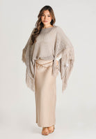 AKEP Gonna lunga beige da donna GOKD13172 V1 AKEP 