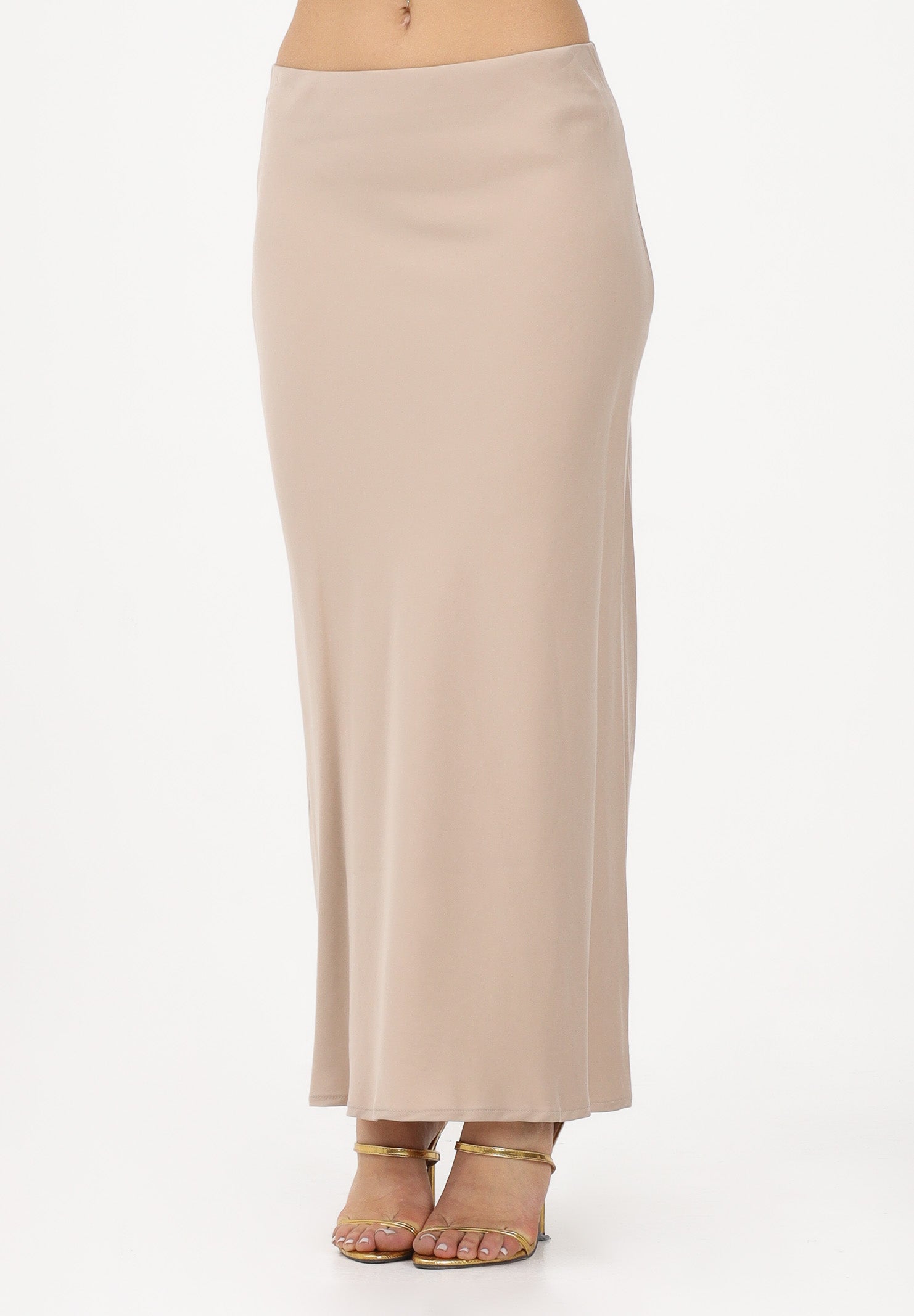 AKEP Gonna lunga beige da donna GOKD13172 V1 AKEP 