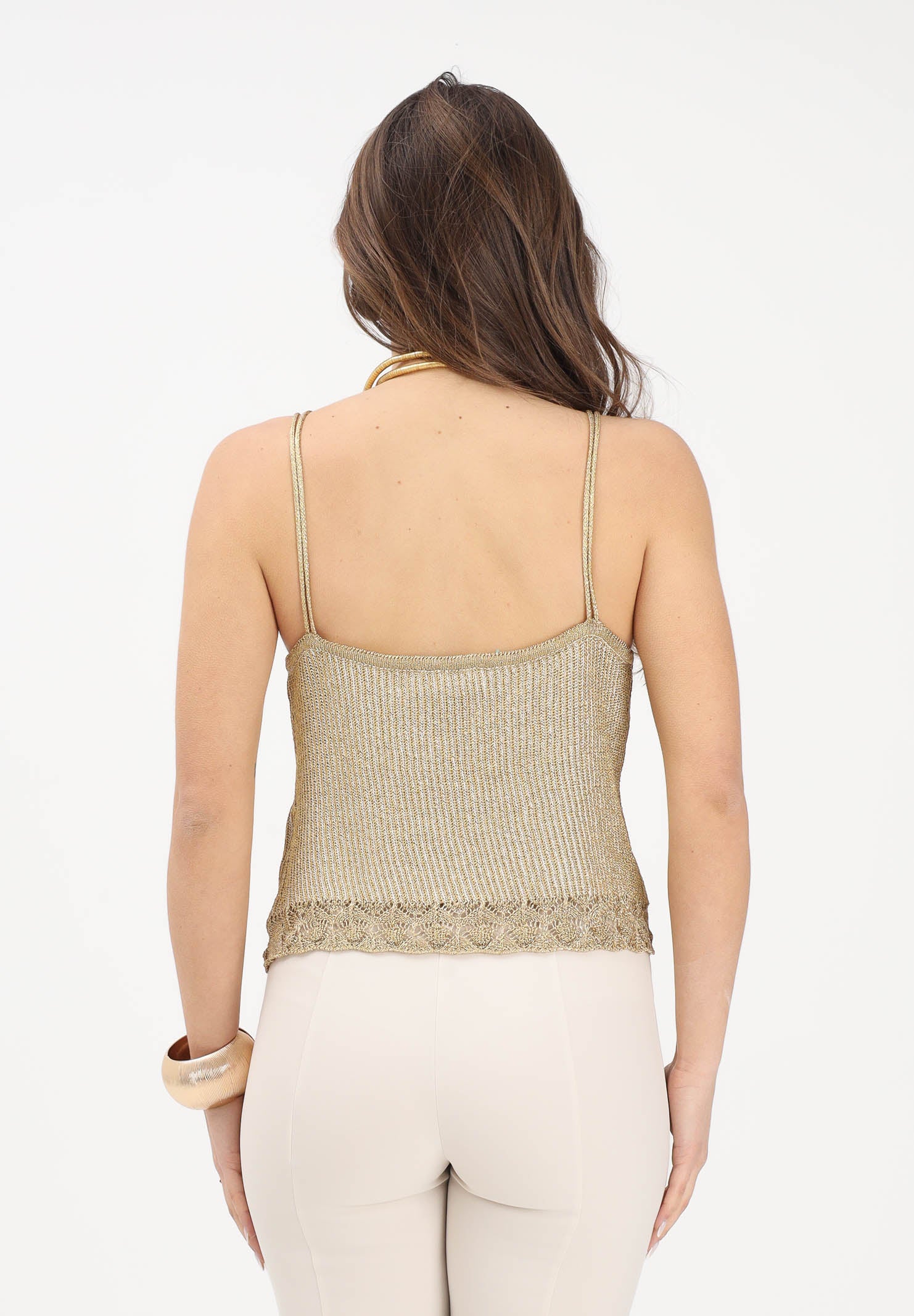 AKEP Top oro da donna CNKD13028 V1 AKEP 