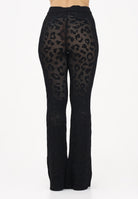 AKEP Pantalone nero da donna in maglia traforata PTKD13225 V1 AKEP 