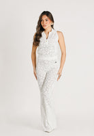 AKEP Pantalone bianco da donna in maglia traforata PTKD13225 V6 AKEP 