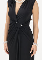 ALMA SANCHEZ Abito lungo Alleya nero da donna AS26009EL NE ALMA SANCHEZ 