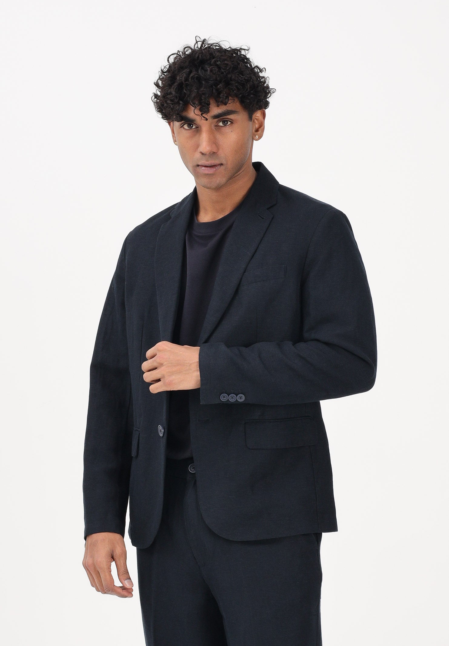 ARMANI EXCHANGE Giacca in lino blu da uomo 8NZG15ZNFNZ 1583 ARMANI EXCHANGE 