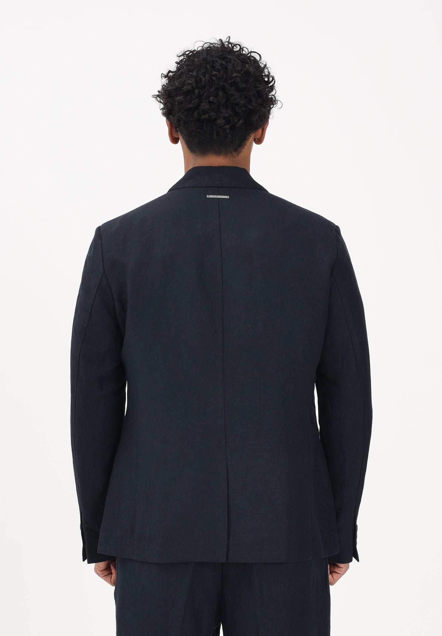 ARMANI EXCHANGE Giacca in lino blu da uomo 8NZG15ZNFNZ 1583 ARMANI EXCHANGE 
