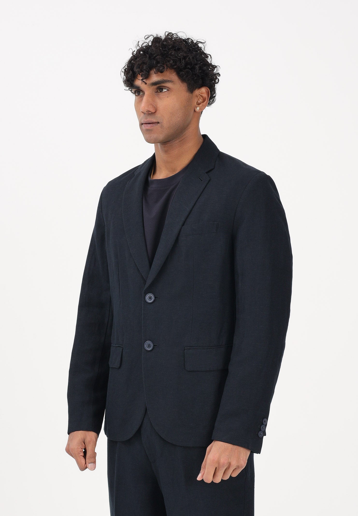 ARMANI EXCHANGE Giacca in lino blu da uomo 8NZG15ZNFNZ 1583 ARMANI EXCHANGE 
