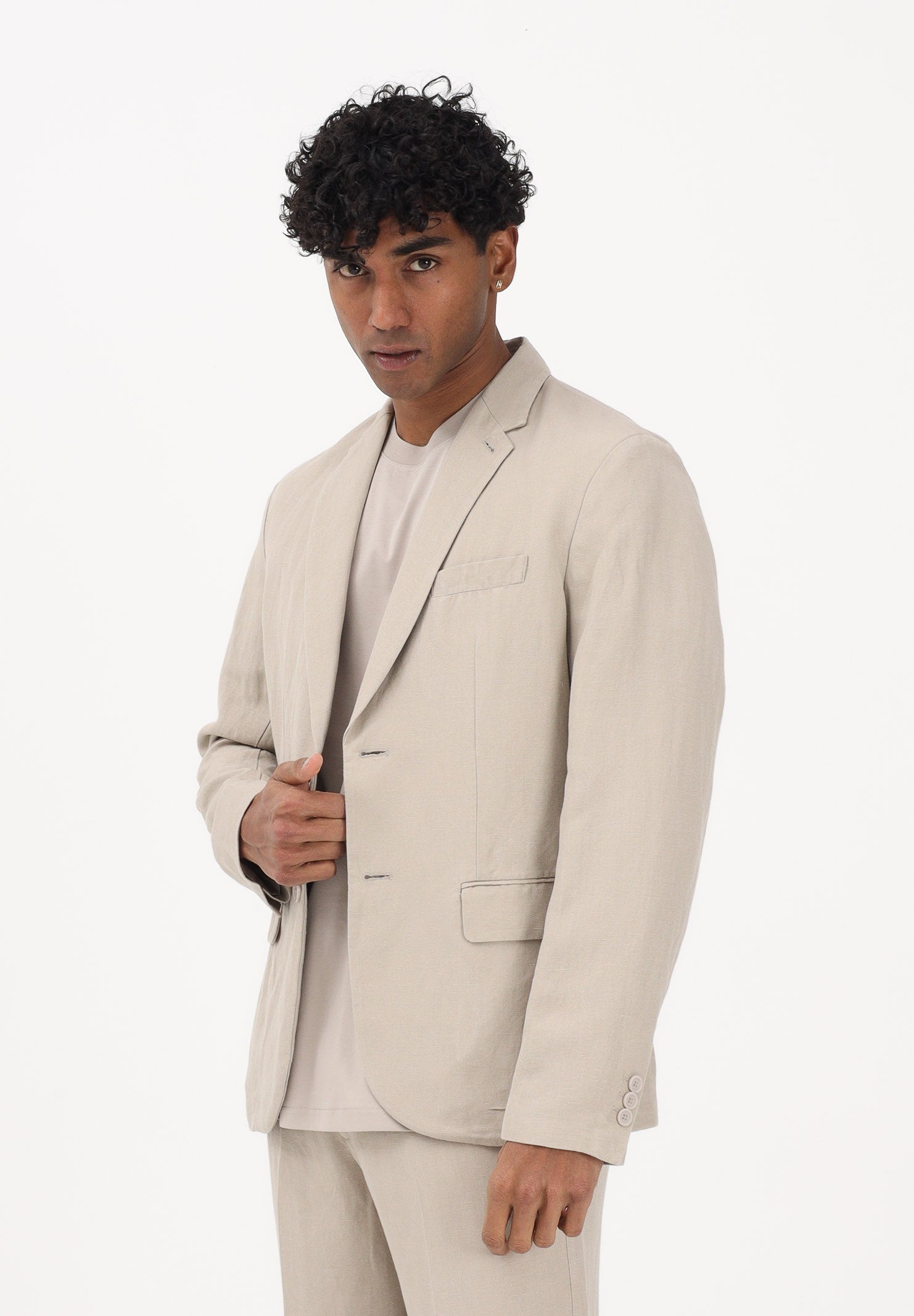 ARMANI EXCHANGE Giacca in lino beige da uomo 8NZG15ZNFNZ 1724 ARMANI EXCHANGE 