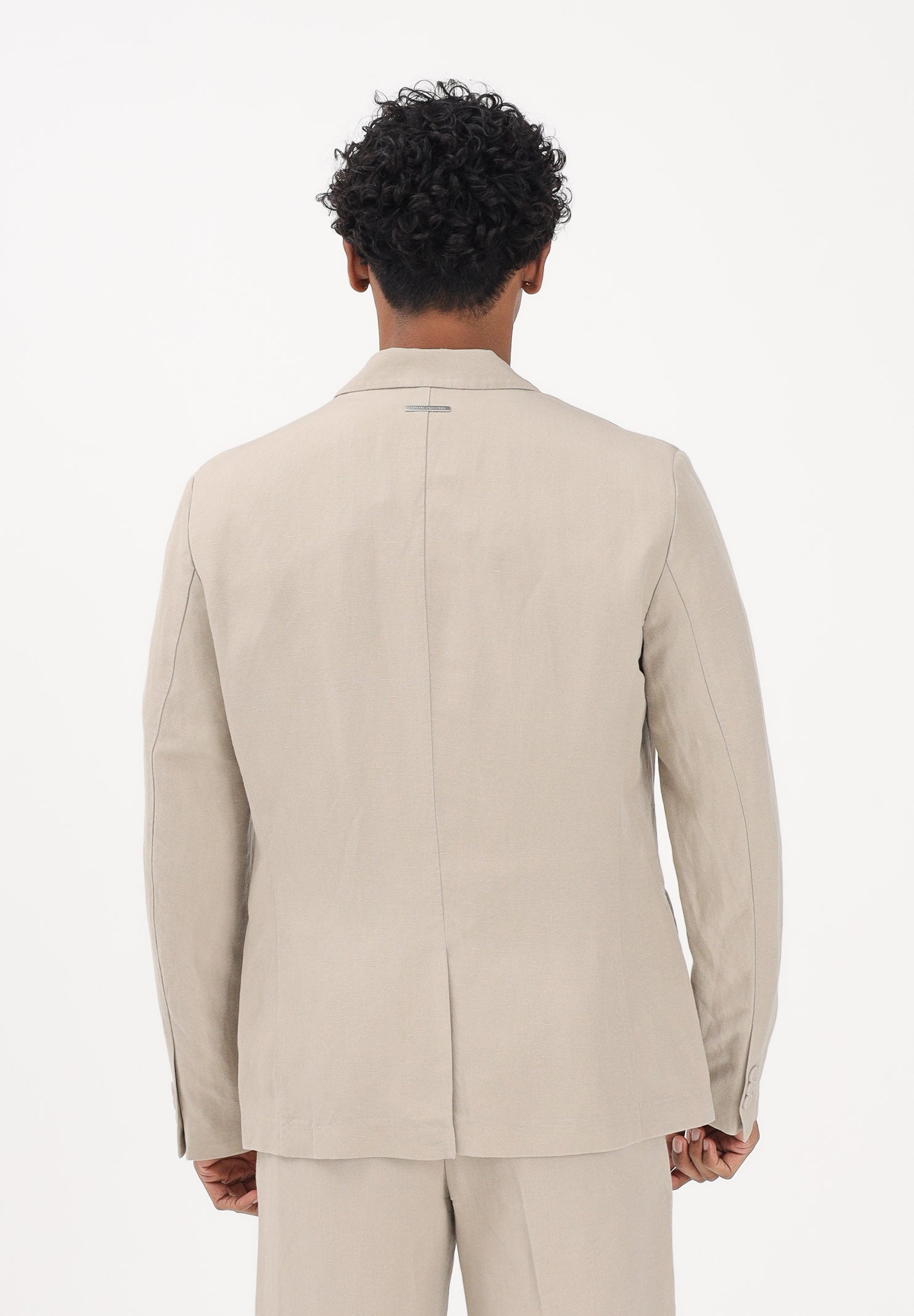 ARMANI EXCHANGE Giacca in lino beige da uomo 8NZG15ZNFNZ 1724 ARMANI EXCHANGE 