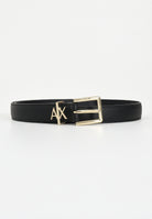 ARMANI EXCHANGE Cintura nera da donna con fibbia A|X 9411824R759 00020 ARMANI EXCHANGE 