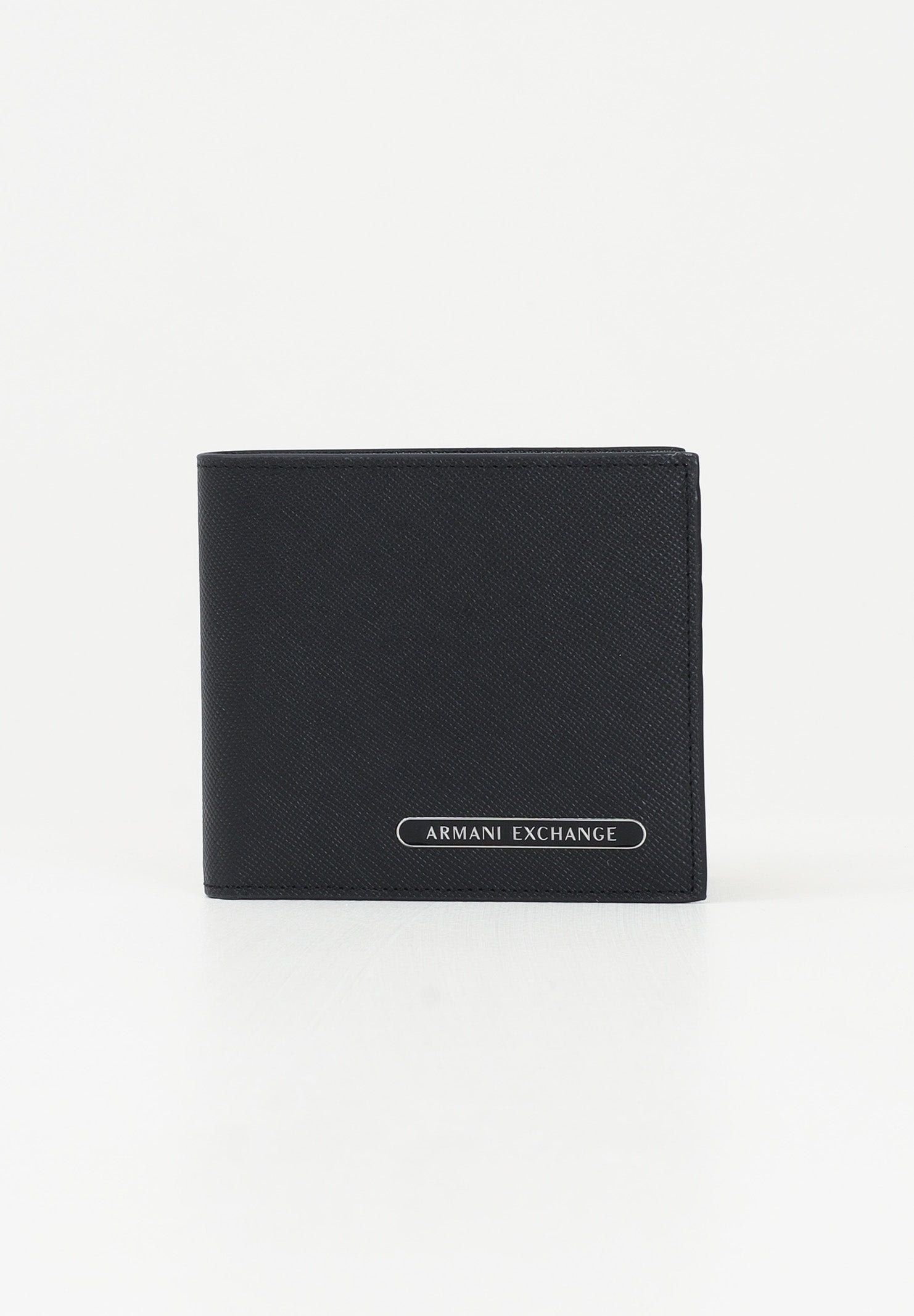 Portafogli nero da uomo con logo XM000167AF12702 UC001 ARMANI EXCHANGE 