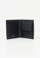 Portafogli nero da uomo con logo XM000167AF12702 UC001 ARMANI EXCHANGE 