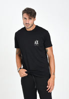 ARMANI EXCHANGE T-shirt a manica corta nera da uomo con ricamo XM000365AF12308 UC001 ARMANI EXCHANGE 