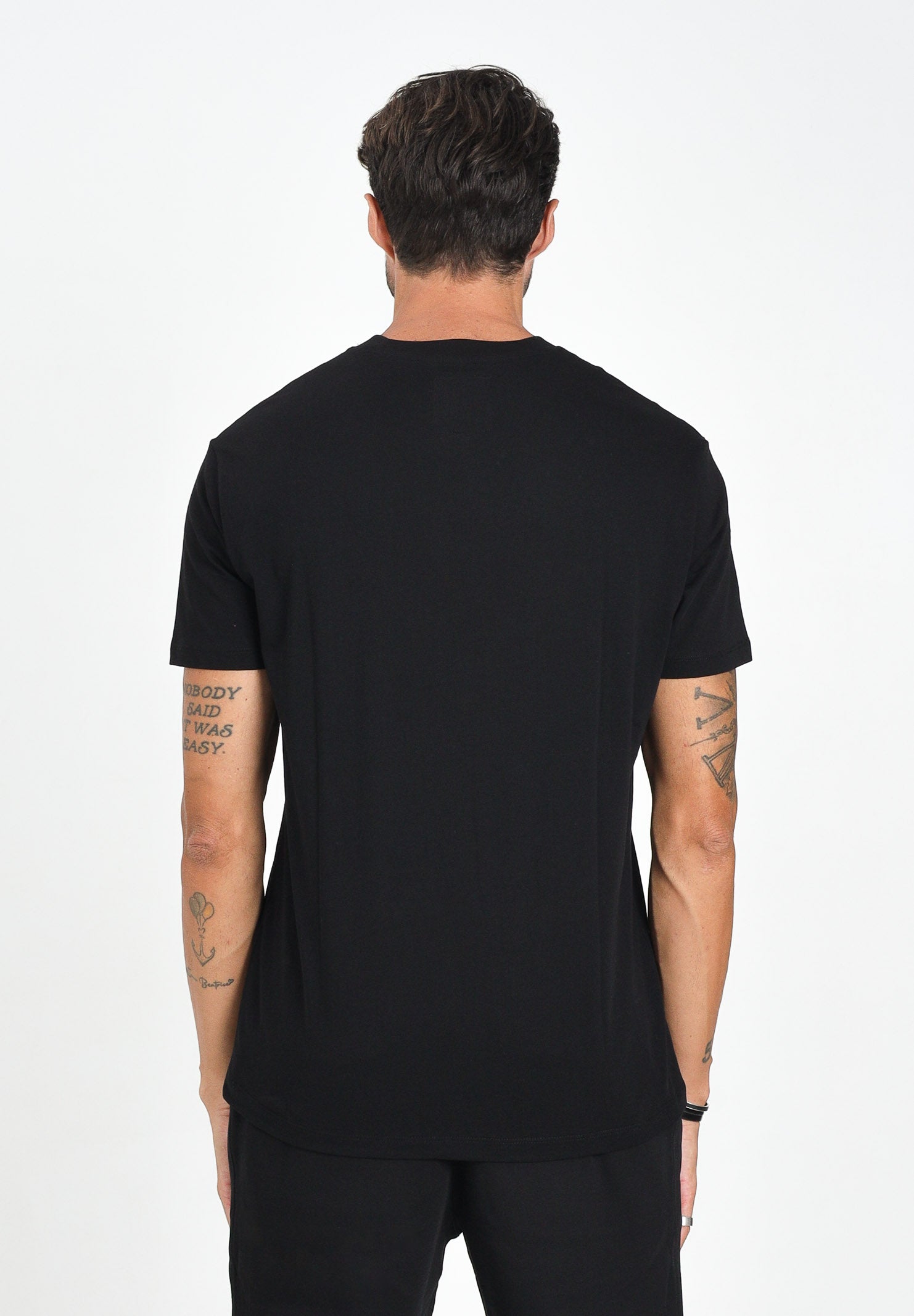 ARMANI EXCHANGE T-shirt a manica corta nera da uomo con ricamo XM000365AF12308 UC001 ARMANI EXCHANGE 
