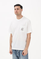 ARMANI EXCHANGE T-shirt a manica corta bianca da uomo con taschino e logo XM000366AF12308 U0009 ARMANI EXCHANGE 