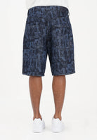 ARMANI EXCHANGE Shorts in denim blu da uomo con stampa grafica XM000658AF24509 FB416 ARMANI EXCHANGE 