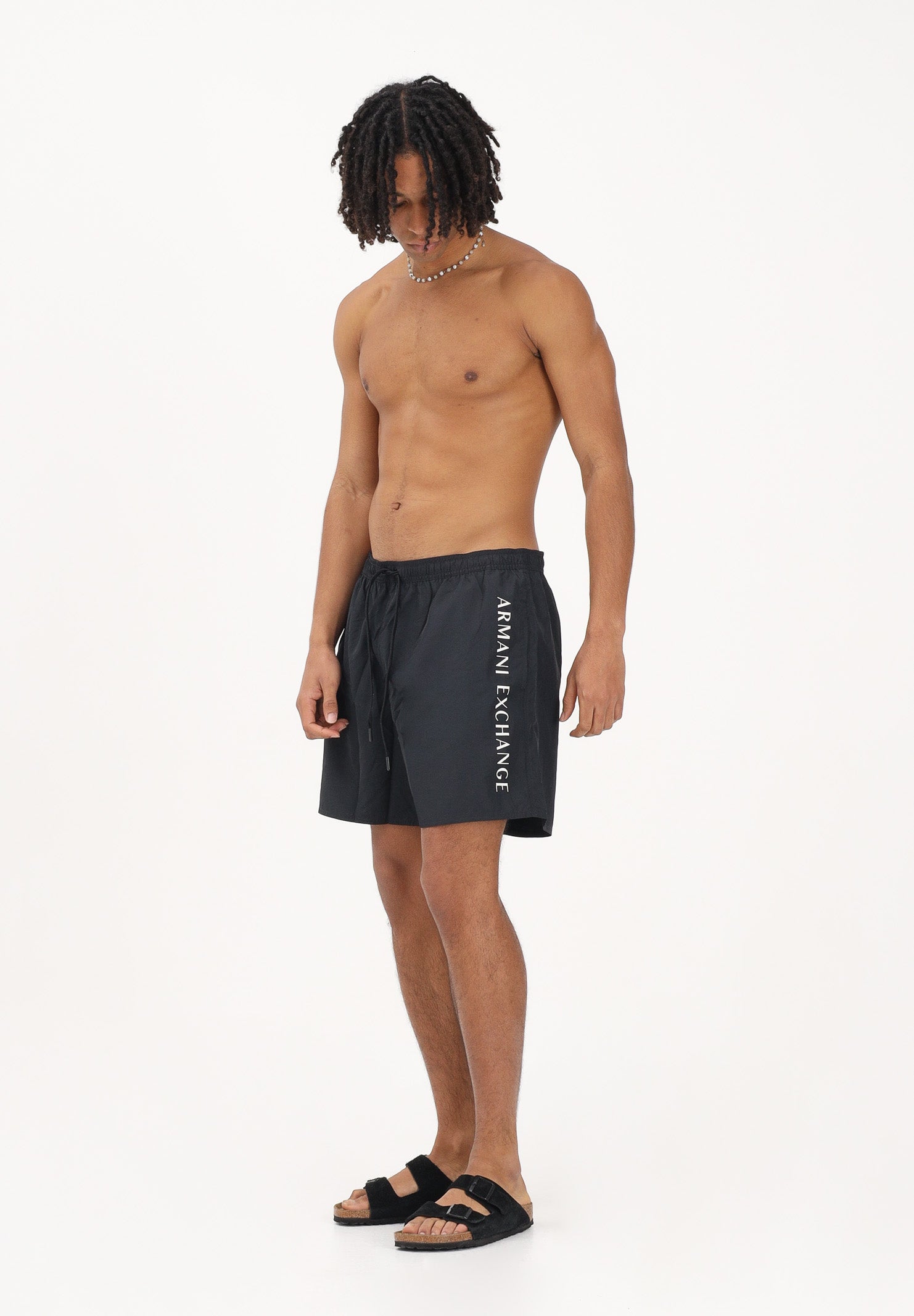 ARMANI EXCHANGE Shorts mare nero da uomo con logo XM000832AF22573 UC001 ARMANI EXCHANGE 