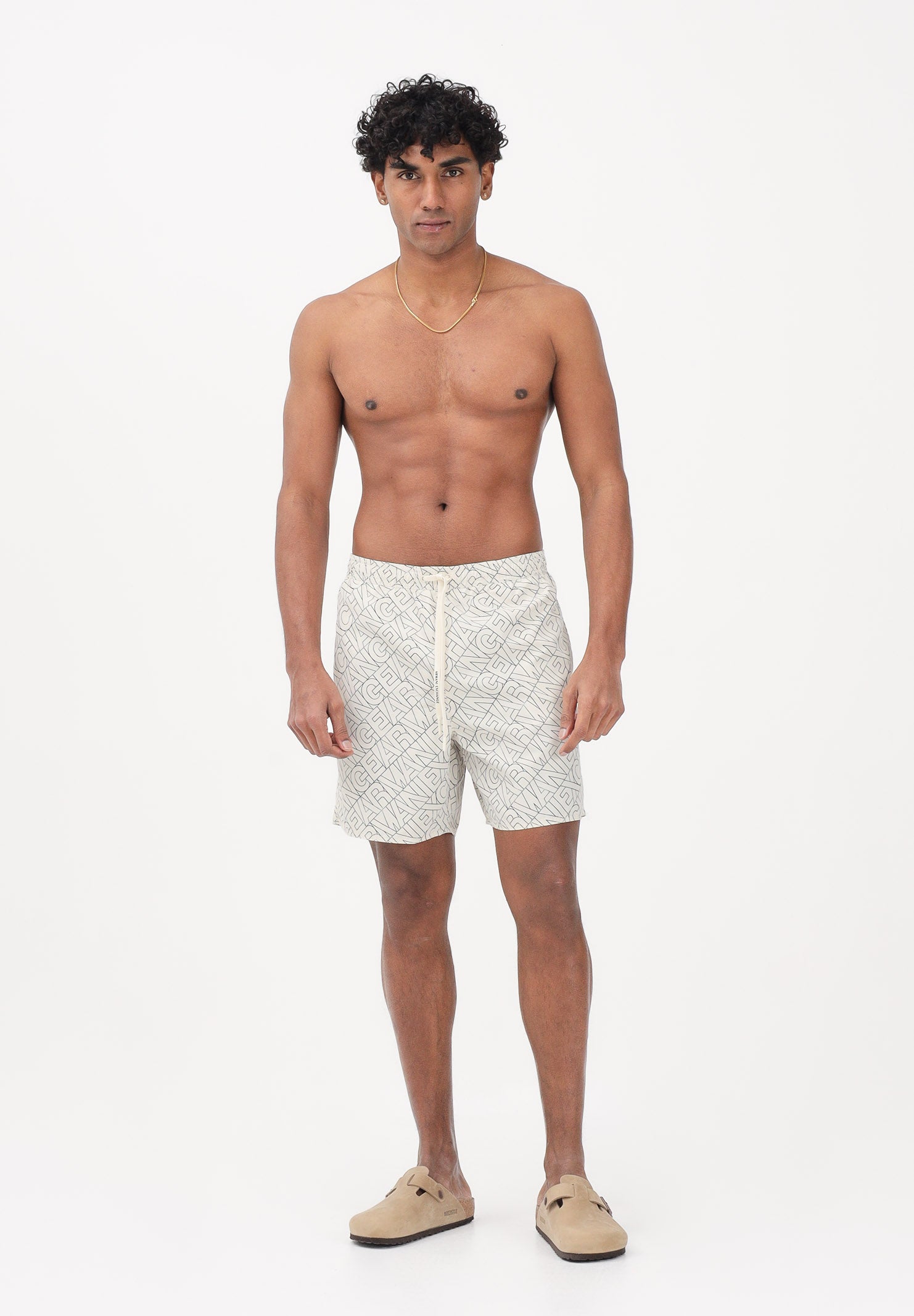 ARMANI EXCHANGE Shorts mare panna da uomo con logo XM000832AF24685 F1167 ARMANI EXCHANGE 