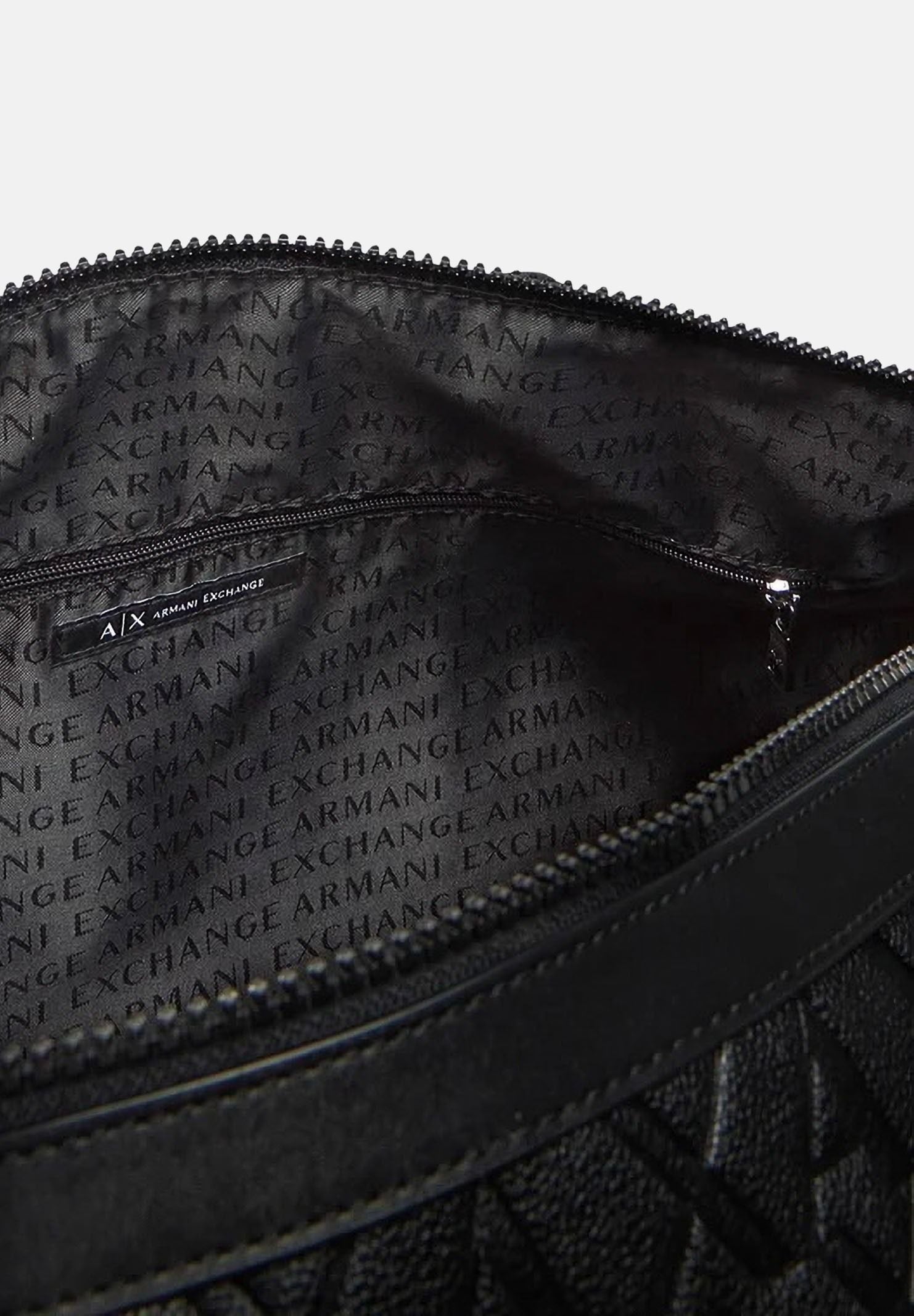 ARMANI EXCHANGE Borsone nero da uomo con logo all-over XM000845AF12133 UC001 ARMANI EXCHANGE 