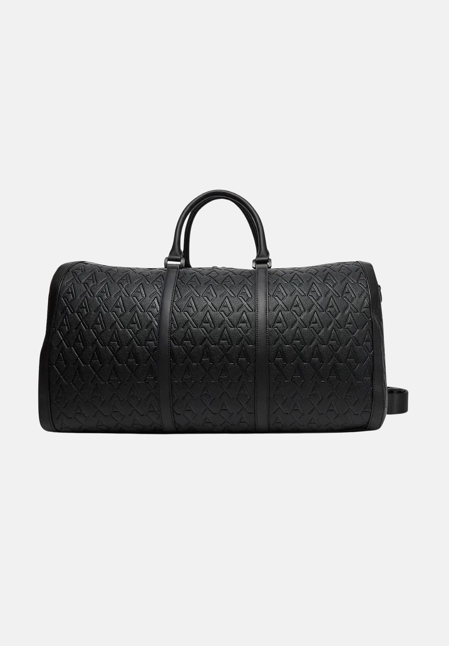 ARMANI EXCHANGE Borsone nero da uomo con logo all-over XM000845AF12133 UC001 ARMANI EXCHANGE 