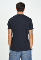 ARMANI EXCHANGE T-shirt a manica corta blu da uomo con ricamo A|X XM001568AF10358 UB101 ARMANI EXCHANGE 