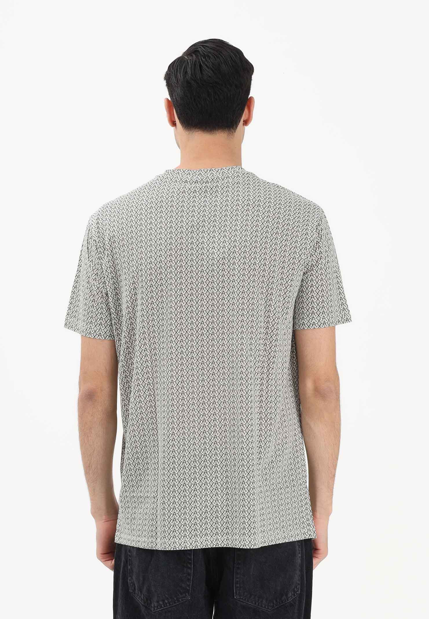 ARMANI EXCHANGE T-shirt a manica corta bianca da uomo con fantasia logo all-over XM001798AF10356 F0143 ARMANI EXCHANGE 