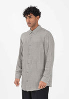 ARMANI EXCHANGE Camicia a manica lunga panna da uomo con logo all-over XM001821AF13235 F0143 ARMANI EXCHANGE 
