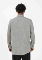 ARMANI EXCHANGE Camicia a manica lunga panna da uomo con logo all-over XM001821AF13235 F0143 ARMANI EXCHANGE 