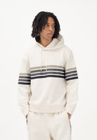ARMANI EXCHANGE Felpa con cappuccio panna da uomo rifinita da stampa XM002053AF10818 U1074 ARMANI EXCHANGE 