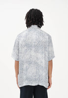 ARMANI EXCHANGE Camicia a manica corta bianca da uomo con stampa logo all-over XM002106AF13235 F0207 ARMANI EXCHANGE 