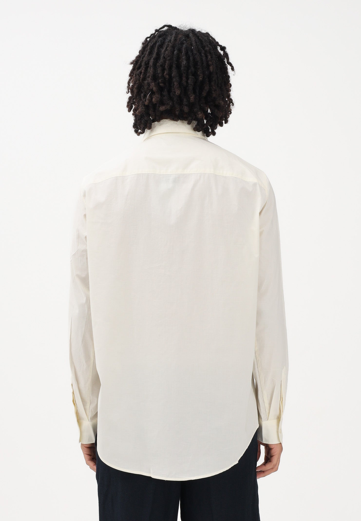 ARMANI EXCHANGE Camicia a manica lunga panna da uomo con stampa sul petto XM002109AF24533 U1074 ARMANI EXCHANGE 