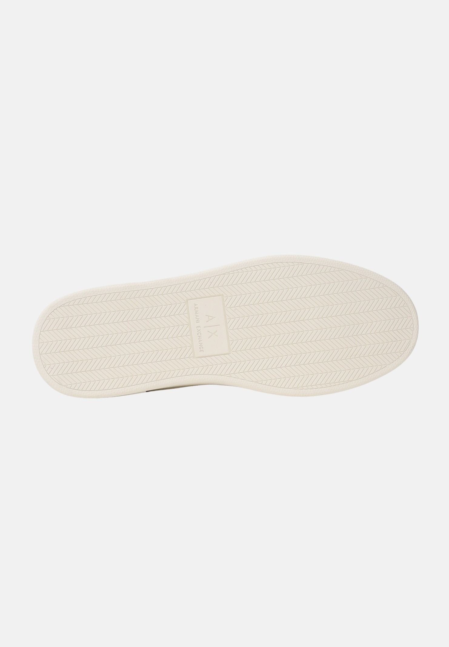 ARMANI EXCHANGE Sneakers panna da uomo con bande laterali e logo XM002198AF21421 M0017 ARMANI EXCHANGE 