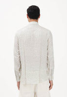 ARMANI EXCHANGE Camicia a manica lunga bianca da uomo con logo all-over XM002280AF13235 F1172 ARMANI EXCHANGE 