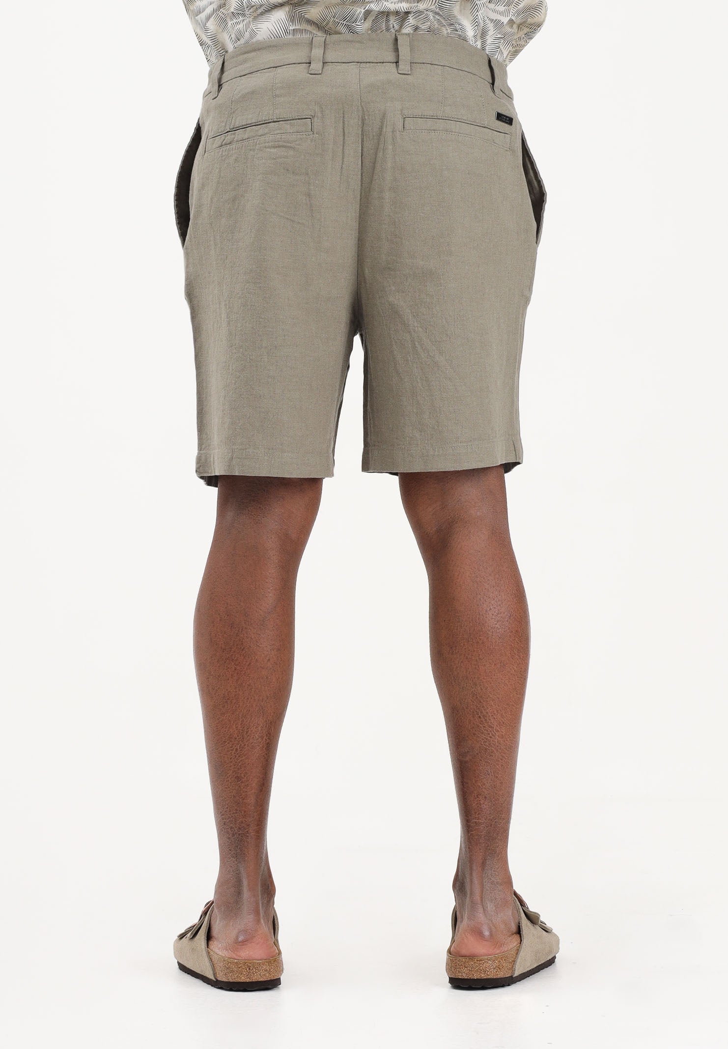 ARMANI EXCHANGE Shorts in lino verde da uomo XM002294AF22842 U6229 ARMANI EXCHANGE 