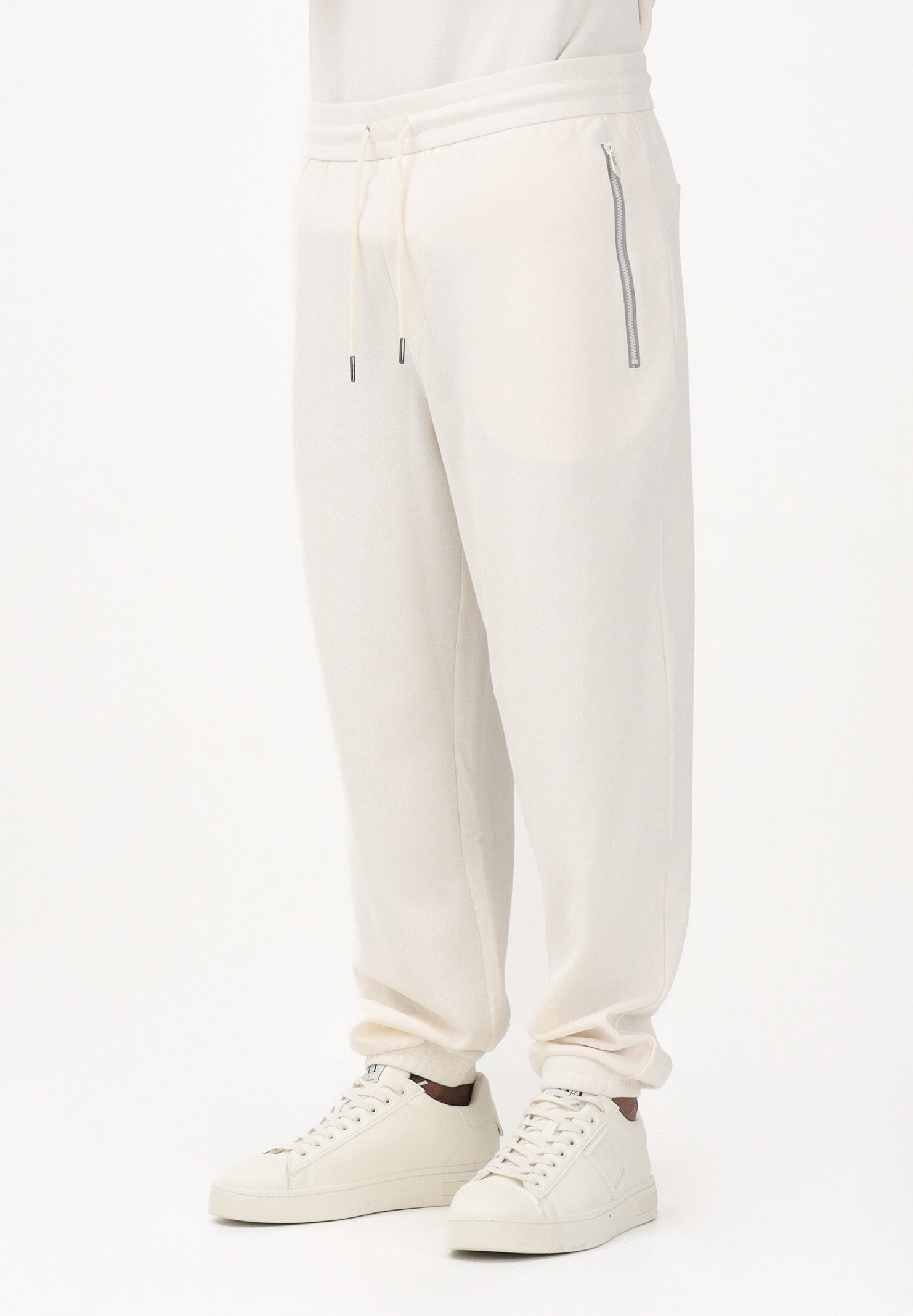 ARMANI EXCHANGE Pantalone sportivo panna da uomo con logo XM002353AF21869 U1074 ARMANI EXCHANGE 