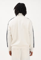 ARMANI EXCHANGE Felpa con zip panna da uomo rifinita da logo e bande a contrasto XM002367AF13047 U1074 ARMANI EXCHANGE 