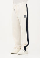 ARMANI EXCHANGE Pantalone sportivo panna da uomo con logo e bande laterali a contrasto XM002368AF13047 U1074 ARMANI EXCHANGE 