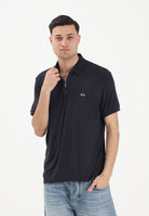 ARMANI EXCHANGE Polo a manica corta blu da uomo con zip XM002372AF21936 UB101 ARMANI EXCHANGE 