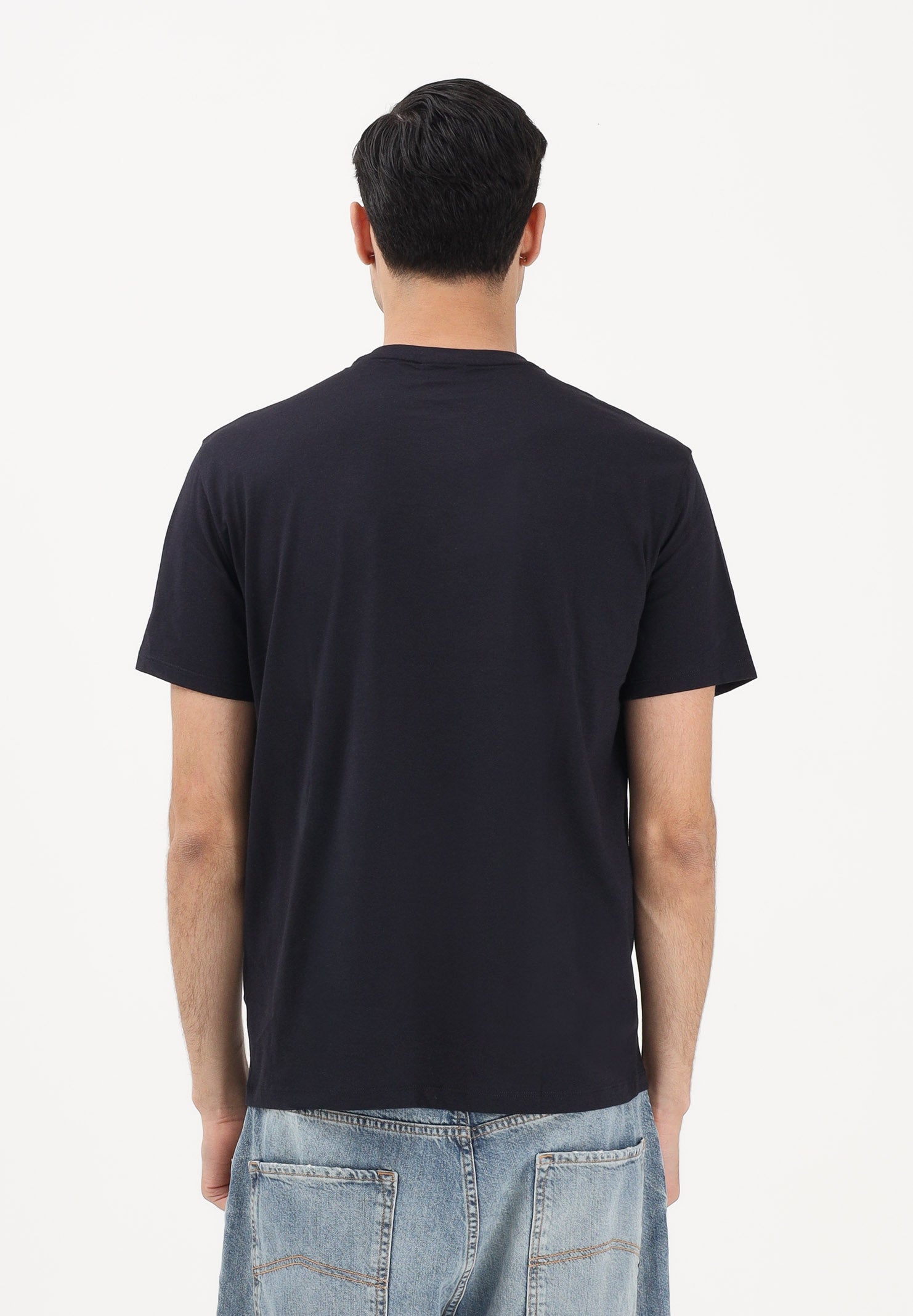 ARMANI EXCHANGE T-shirt a manica corta blu da uomo con logo XM002471AF10356 UB101 ARMANI EXCHANGE 