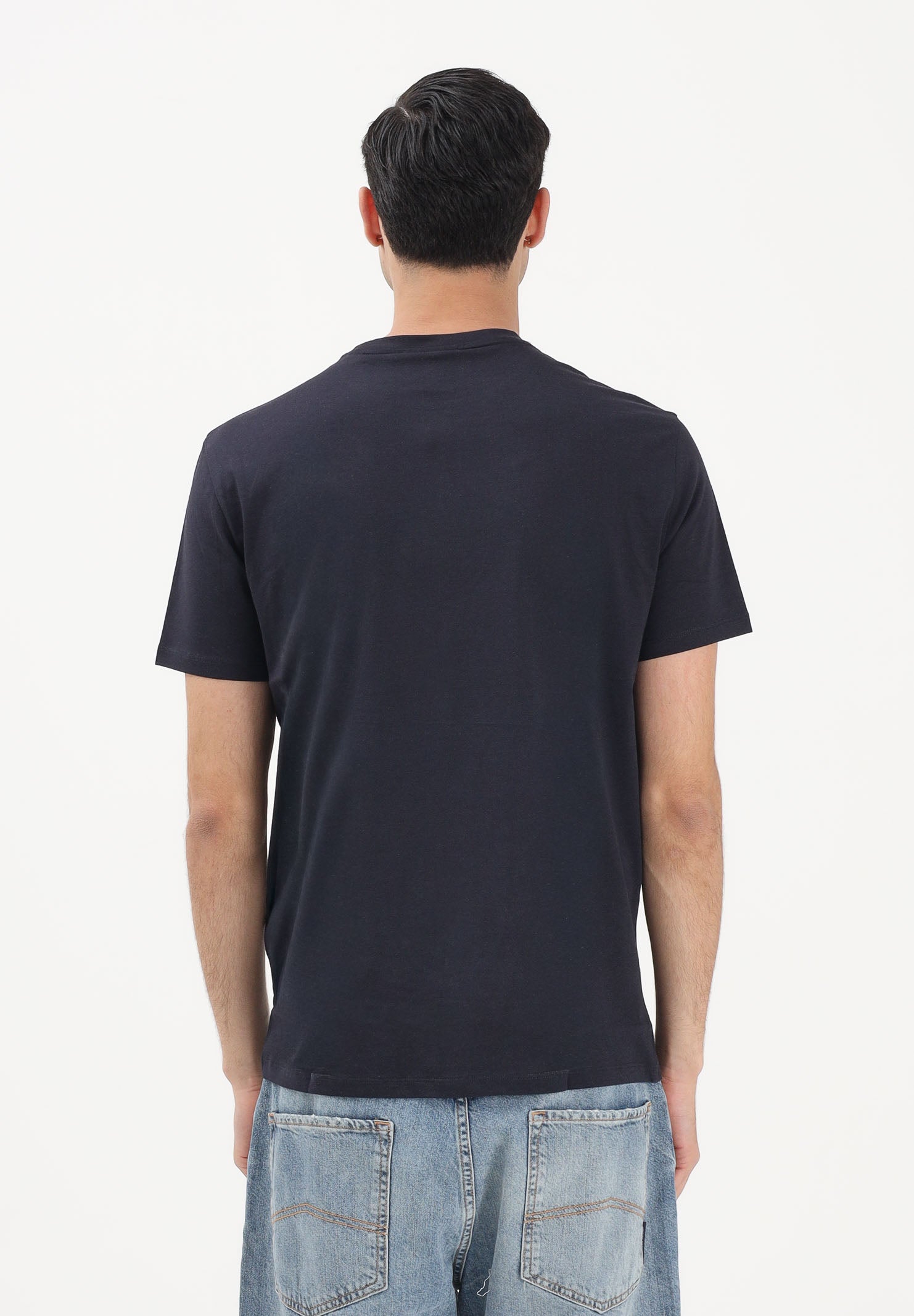 ARMANI EXCHANGE T-shirt a manica corta blu da uomo con stampa XM002472AF10356 UB101 ARMANI EXCHANGE 