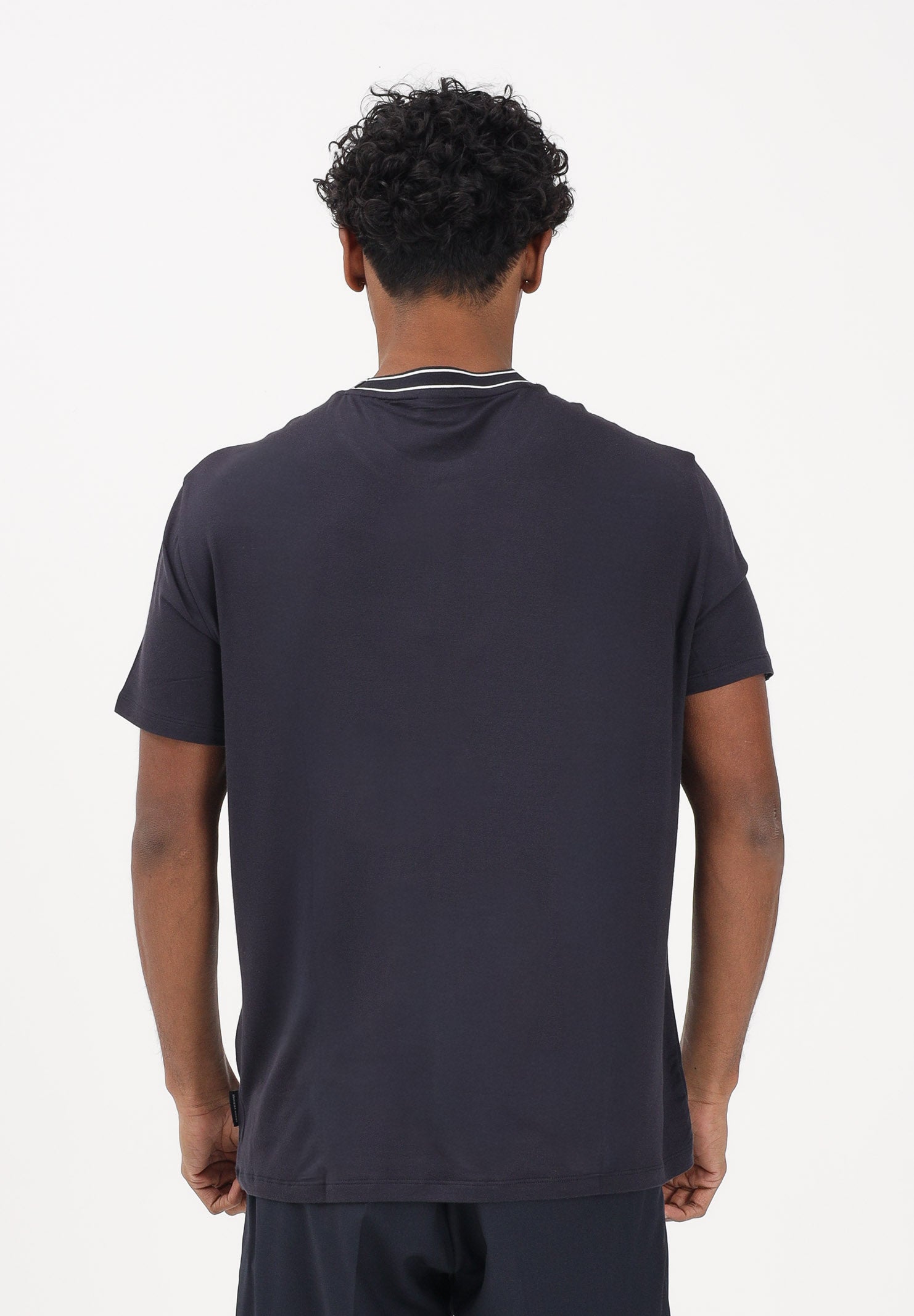 ARMANI EXCHANGE T-shirt a manica corta blu da uomo con logo AX XM002484AF21936 UB101 ARMANI EXCHANGE 