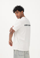 ARMANI EXCHANGE T-shirt a manica corta panna da uomo con logo XM002509AF10358 U1074 ARMANI EXCHANGE 