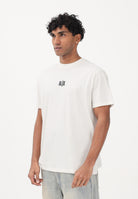 ARMANI EXCHANGE T-shirt a manica corta panna da uomo con logo XM002509AF10358 U1074 ARMANI EXCHANGE 