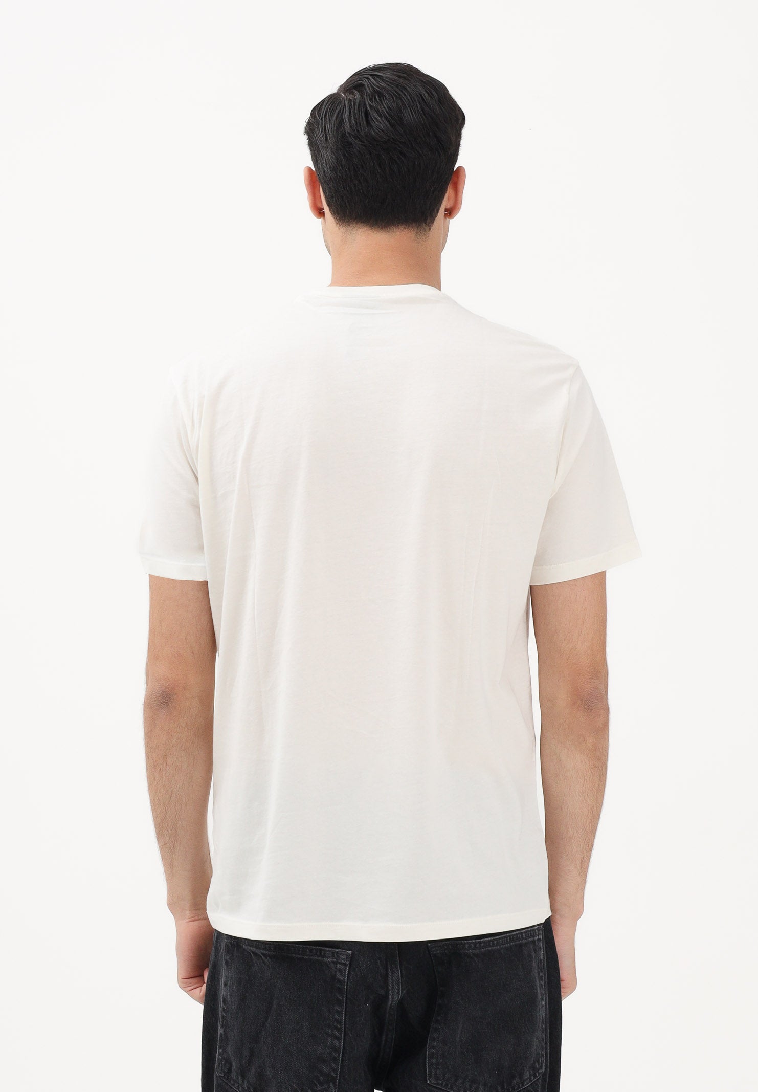 ARMANI EXCHANGE T-shirt a manica corta crema da uomo con logo XM002683AF10356 U1074 ARMANI EXCHANGE 