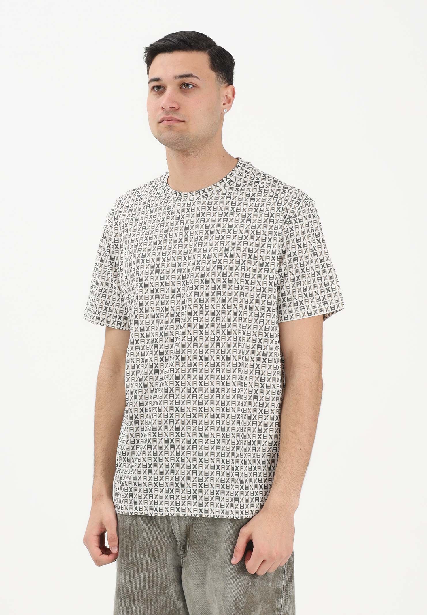 ARMANI EXCHANGE T-shirt a manica corta bianca da uomo con stampa all-over XM002778AF10356 F1166 ARMANI EXCHANGE 