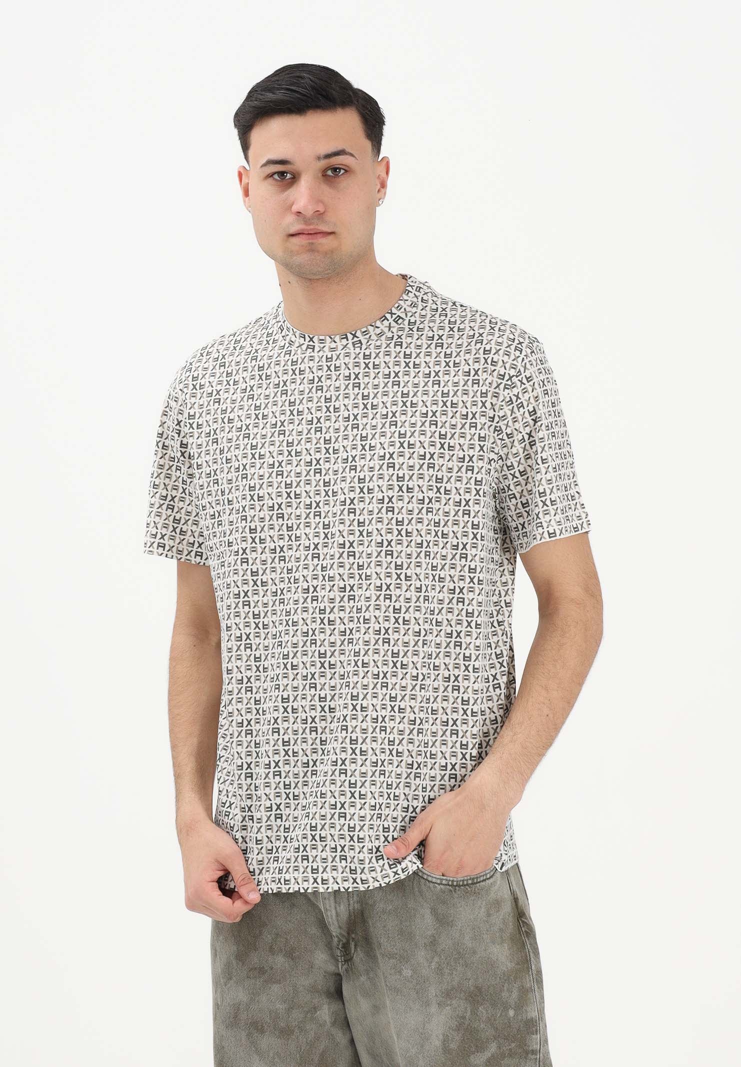 ARMANI EXCHANGE T-shirt a manica corta bianca da uomo con stampa all-over XM002778AF10356 F1166 ARMANI EXCHANGE 