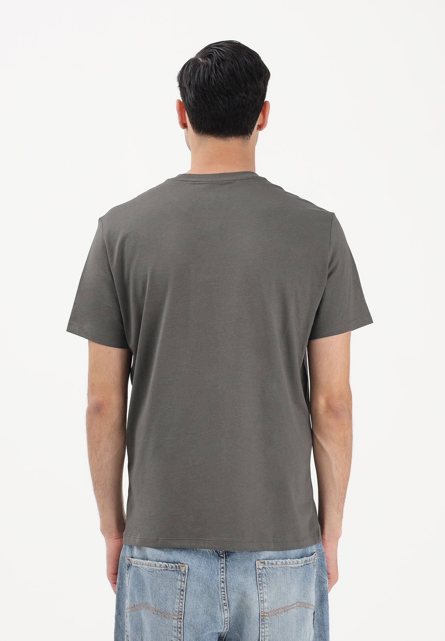 ARMANI EXCHANGE T-shirt a manica corta verde militare da uomo con logo XM002785AF10358 U8144 ARMANI EXCHANGE 