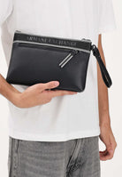 ARMANI EXCHANGE Pochette nera da uomo con logo XM002835AF22662 UC001 ARMANI EXCHANGE 