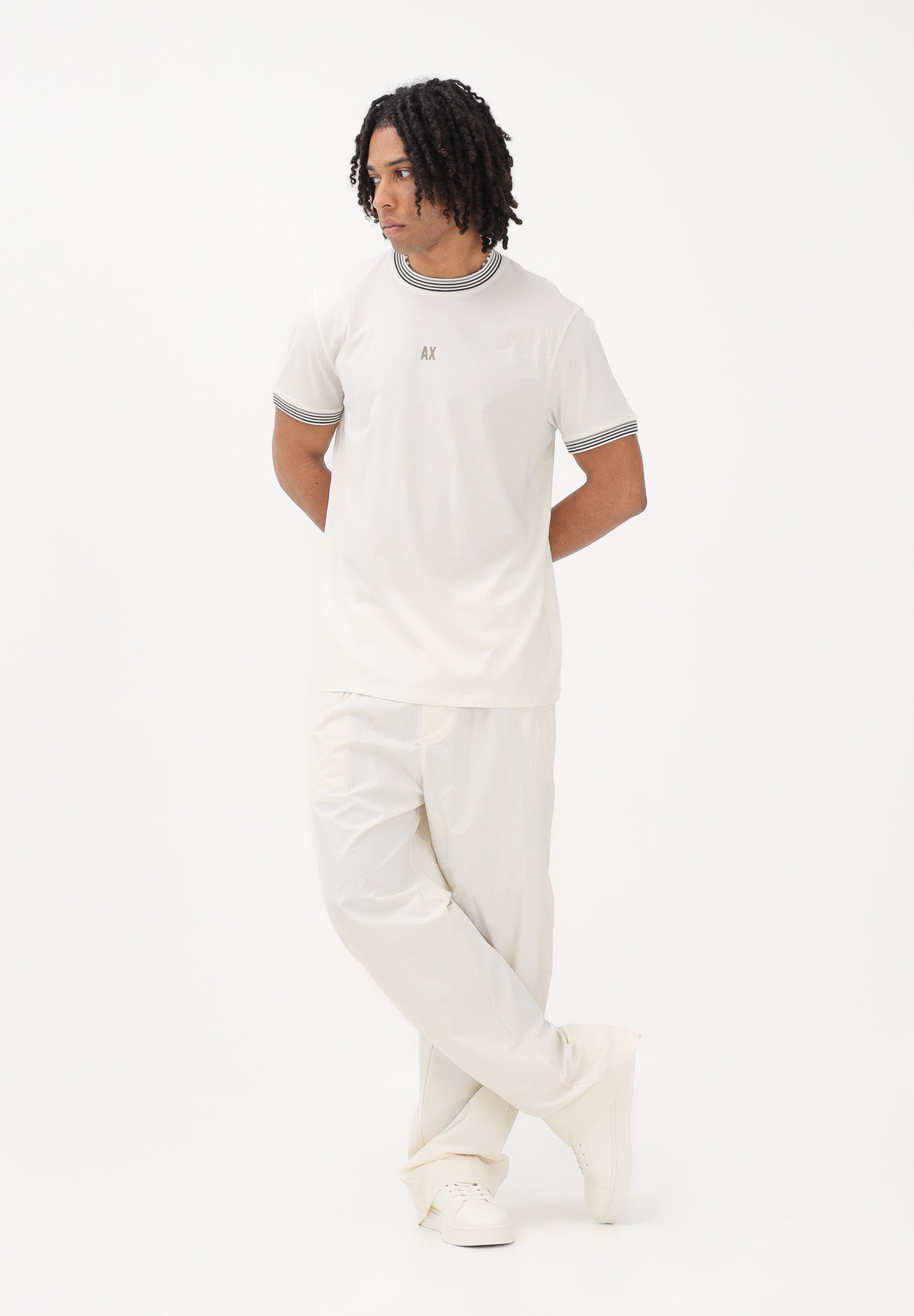 ARMANI EXCHANGE Pantalone panna da uomo in tessuto tecnico XM002880AF22504 U1074 ARMANI EXCHANGE 