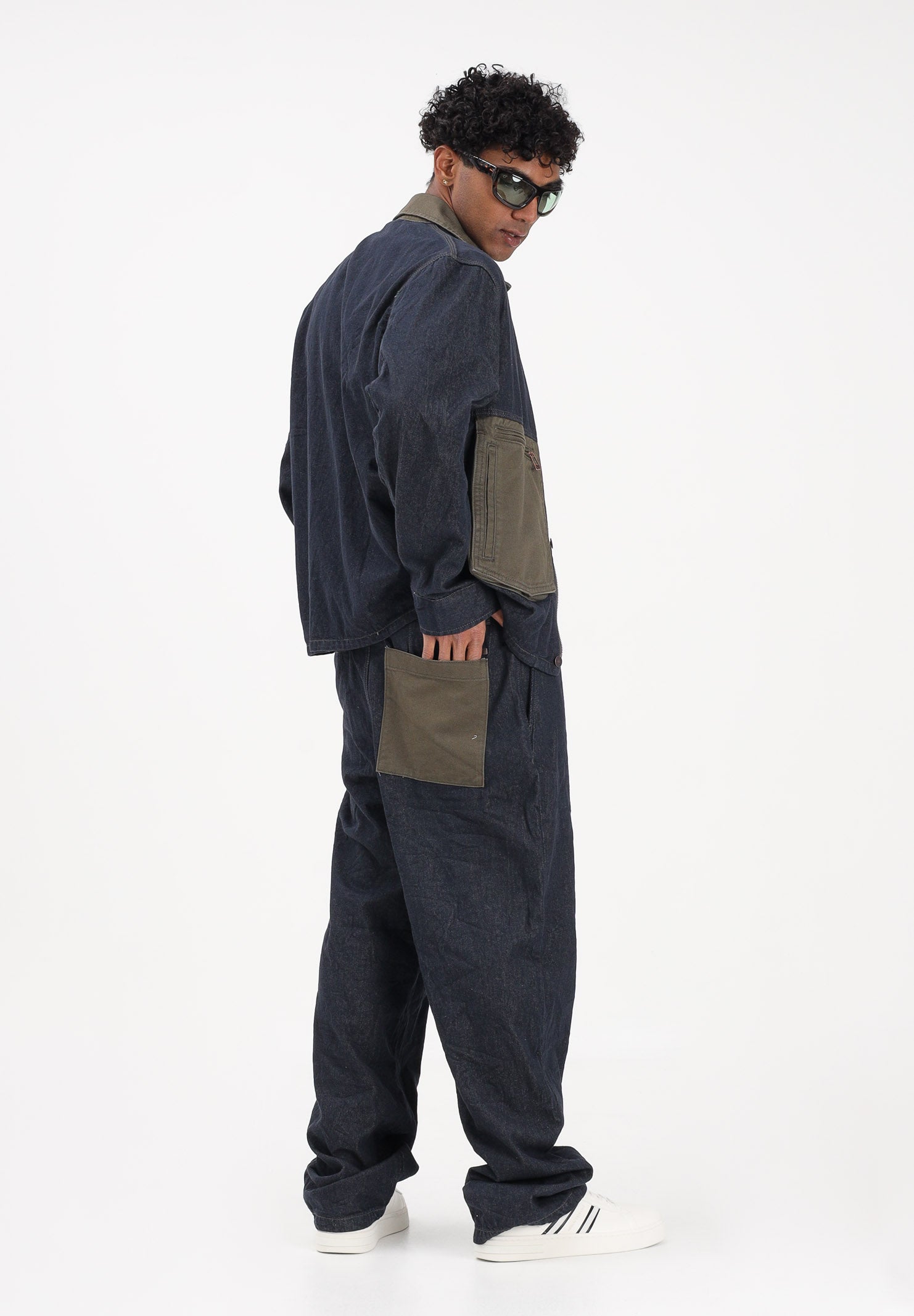 ARMANI EXCHANGE Jeans in denim blu da uomo con tasca a contrasto XM002882AF22508 MB001 ARMANI EXCHANGE 