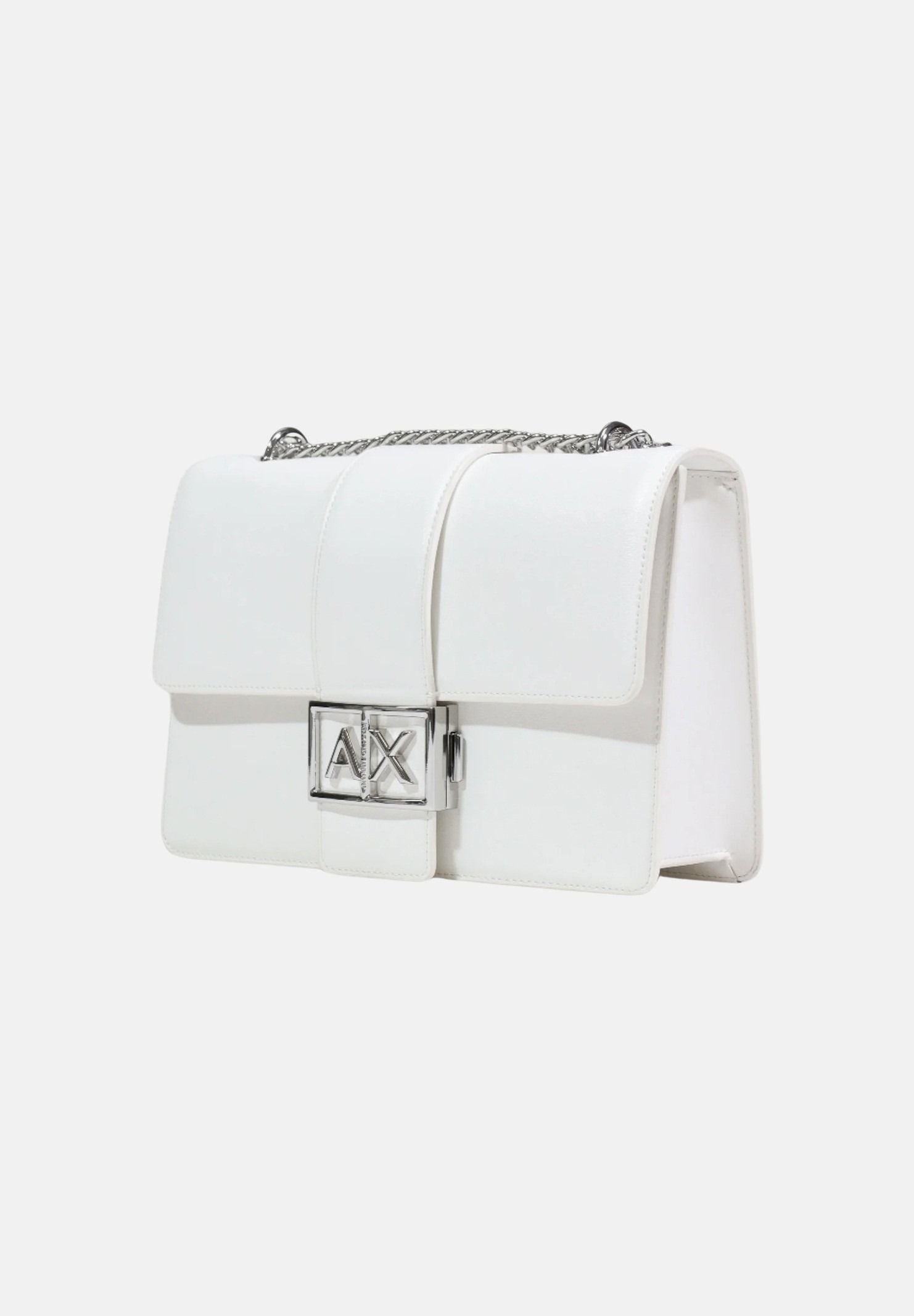 ARMANI EXCHANGE Borsa a tracolla bianca da donna con logo XW000070AF12039 U0011 ARMANI EXCHANGE 